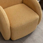 SEYNAR Modern Glam Boucle Upholstered Swivel Accent Armchair, 360 Degree Swivel Barrel Chair Set of 2 for Living Room