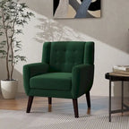 Modern Accent Chair Velvet Armchair - 28.9W x 35.1H x 29.5D