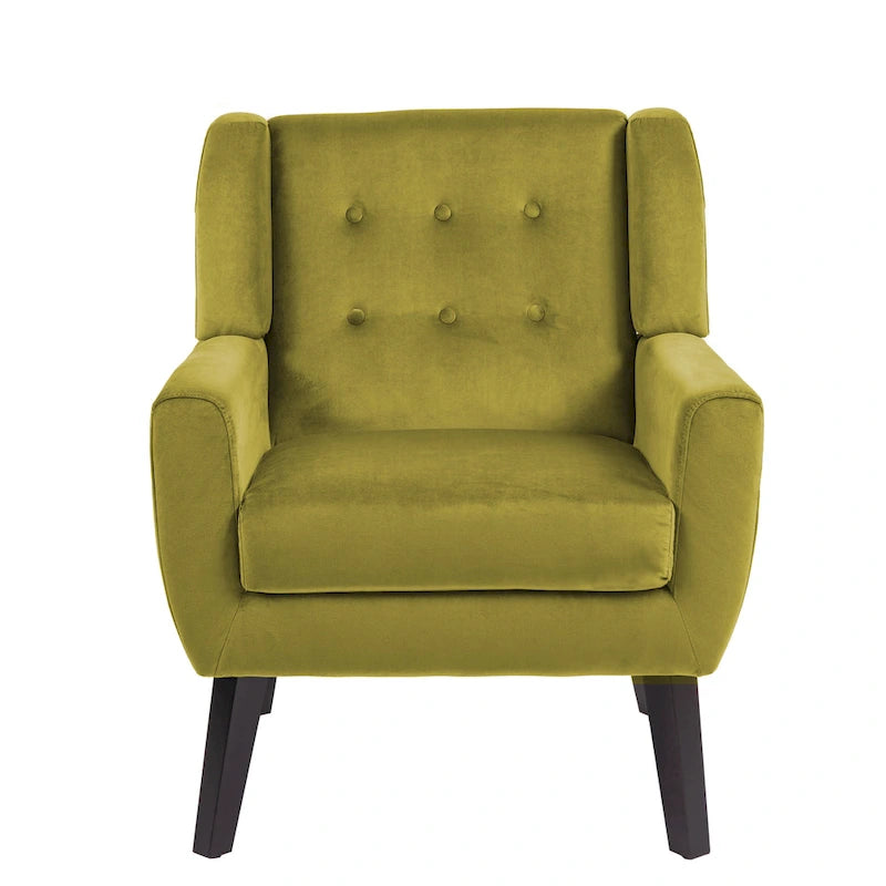 Modern Accent Chair Velvet Armchair - 28.9W x 35.1H x 29.5D