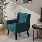 Modern Accent Chair Velvet Armchair - 28.9W x 35.1H x 29.5D