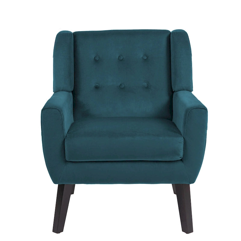 Modern Accent Chair Velvet Armchair - 28.9W x 35.1H x 29.5D
