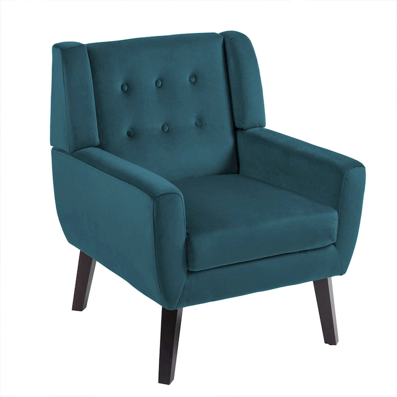 Modern Accent Chair Velvet Armchair - 28.9W x 35.1H x 29.5D