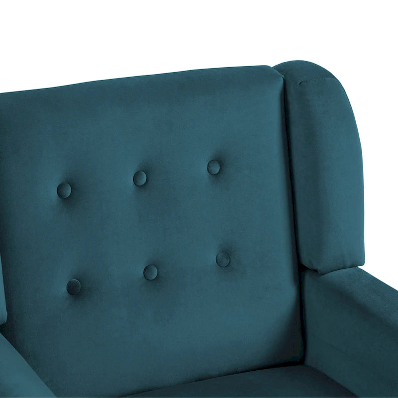 Modern Accent Chair Velvet Armchair - 28.9W x 35.1H x 29.5D