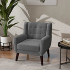 Modern Accent Chair Velvet Armchair - 28.9W x 35.1H x 29.5D