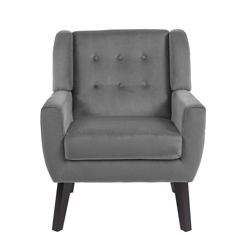 Modern Accent Chair Velvet Armchair - 28.9W x 35.1H x 29.5D