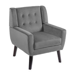 Modern Accent Chair Velvet Armchair - 28.9W x 35.1H x 29.5D