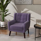 Modern Accent Chair Velvet Armchair - 28.9W x 35.1H x 29.5D