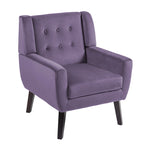 Modern Accent Chair Velvet Armchair - 28.9W x 35.1H x 29.5D
