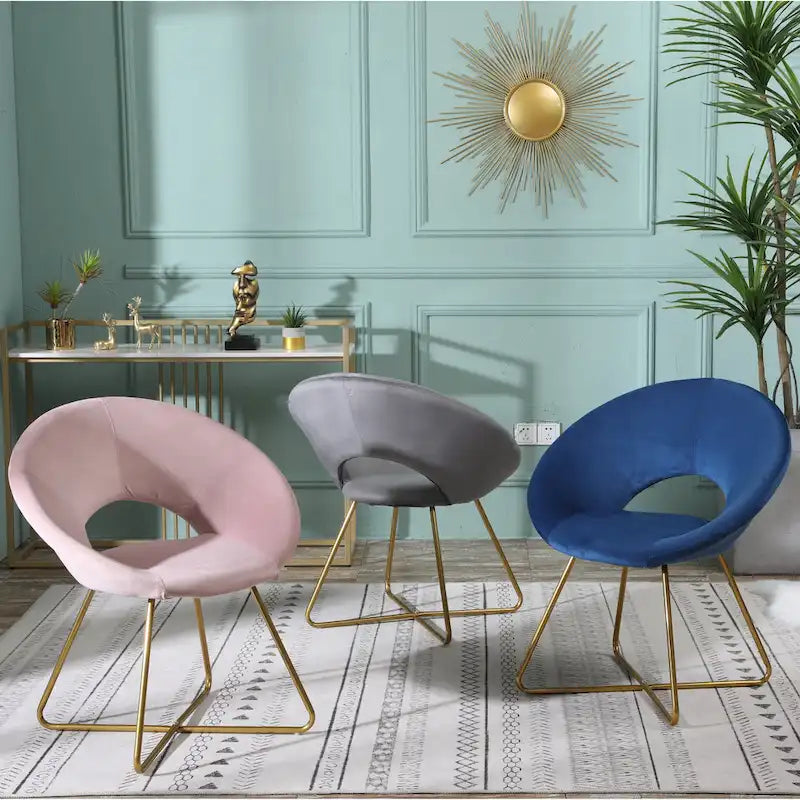 Silver Orchid Murray Velvet Accent Chair