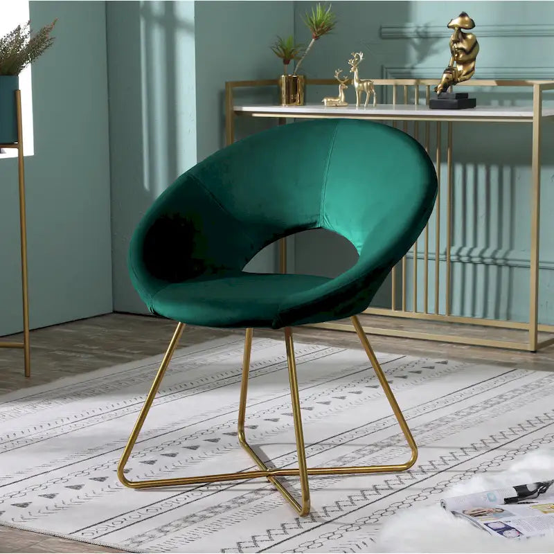 Silver Orchid Murray Velvet Accent Chair