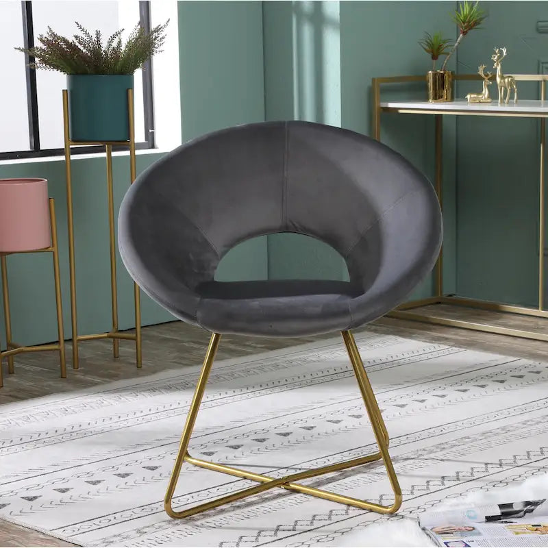 Silver Orchid Murray Velvet Accent Chair
