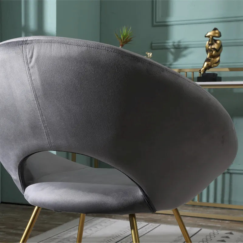 Silver Orchid Murray Velvet Accent Chair