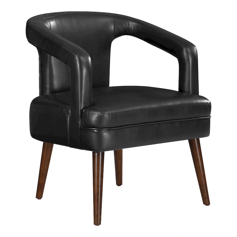 Sillón decorativo de recepción Mason de cuero sintético