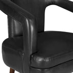 Mason Accent Reception Chair in Faux Leather