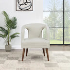 Mason Accent Reception Chair in Faux Leather