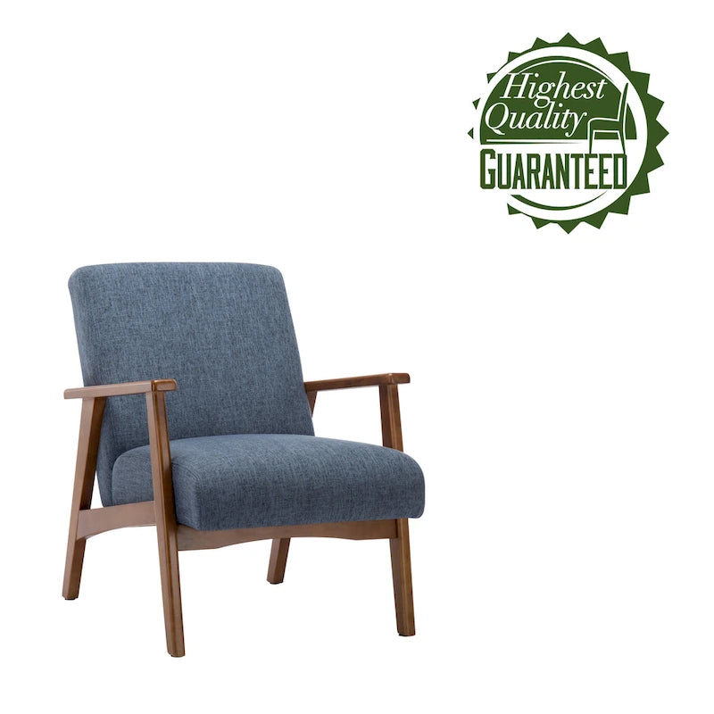 Porthos Home Layla Fabric Upholstered Accent Chair with Beechwood Legs