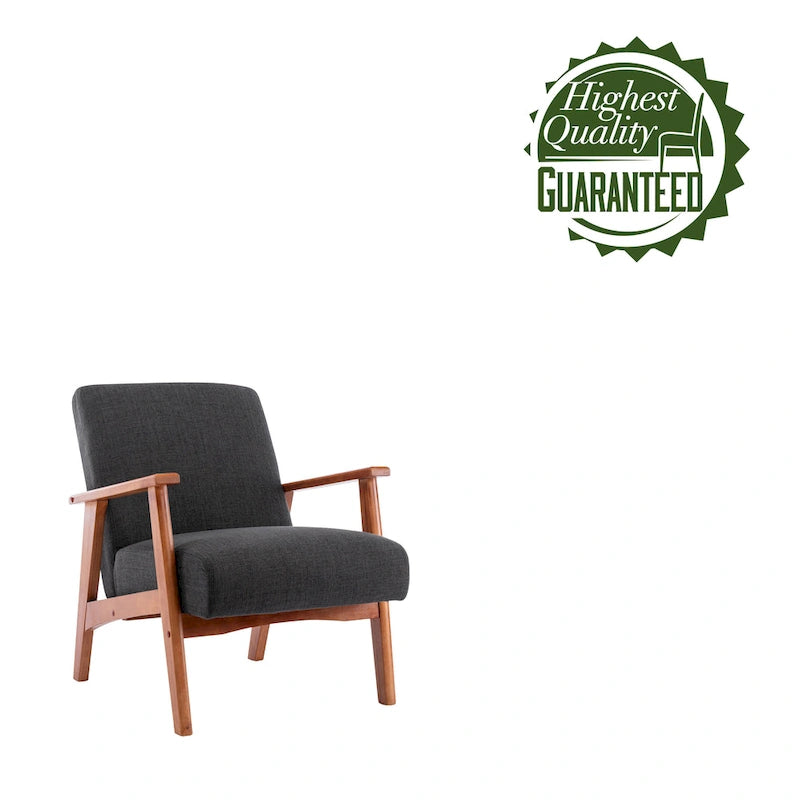 Porthos Home Layla Fabric Upholstered Accent Chair with Beechwood Legs