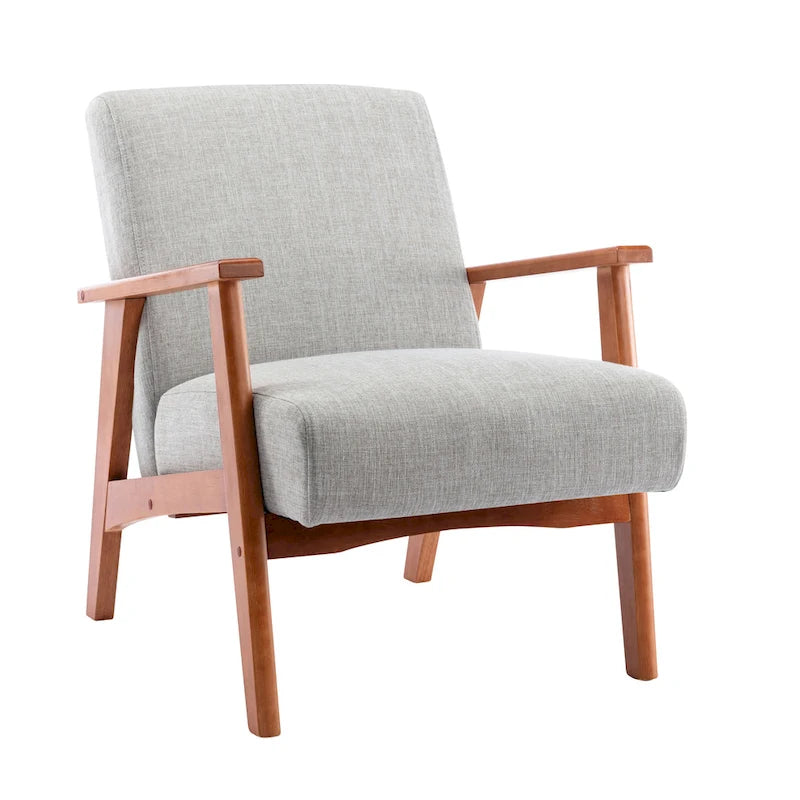Porthos Home Layla Fabric Upholstered Accent Chair with Beechwood Legs