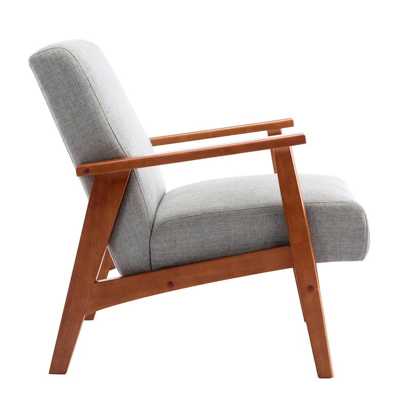 Porthos Home Layla Fabric Upholstered Accent Chair with Beechwood Legs