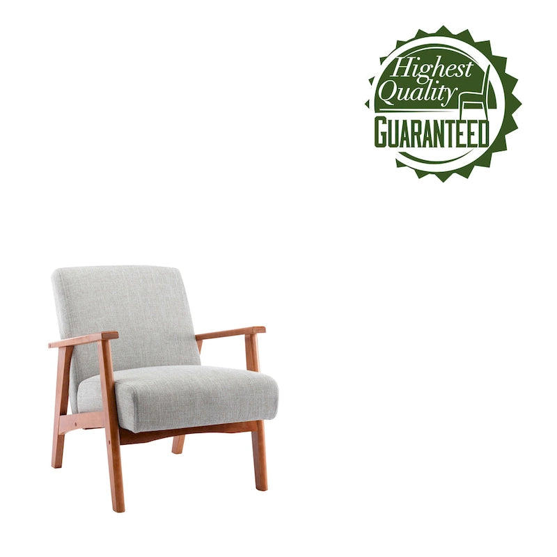 Porthos Home Layla Fabric Upholstered Accent Chair with Beechwood Legs