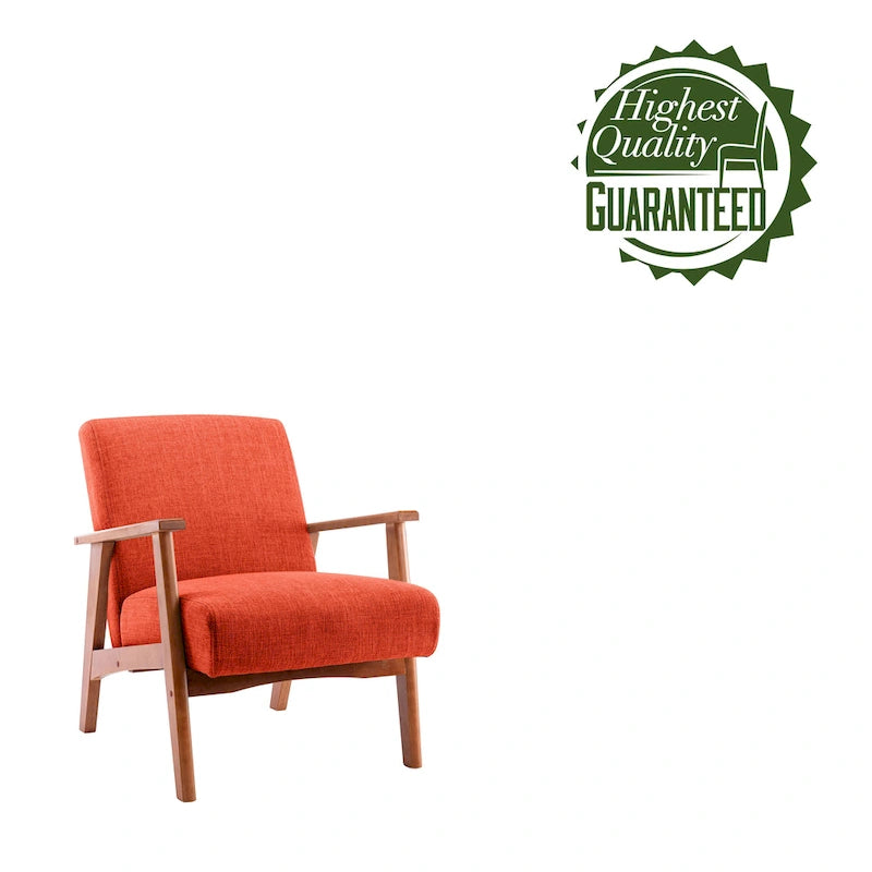 Porthos Home Layla Fabric Upholstered Accent Chair with Beechwood Legs