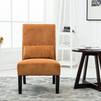 Porch & Den Vista Armless Chenille Accent Chair w/ Kidney Pillow