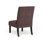 Porch & Den Vista Armless Chenille Accent Chair w/ Kidney Pillow