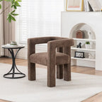Set van 1 chique, stoffen gestoffeerde accentfauteuil in tonvorm