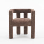 Set van 1 chique, stoffen gestoffeerde accentfauteuil in tonvorm