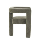 Set van 1 chique, stoffen gestoffeerde accentfauteuil in tonvorm