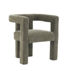 Set van 1 chique, stoffen gestoffeerde accentfauteuil in tonvorm