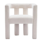 Set van 1 chique, stoffen gestoffeerde accentfauteuil in tonvorm