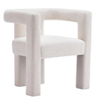 Set van 1 chique, stoffen gestoffeerde accentfauteuil in tonvorm