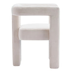 Set van 1 chique, stoffen gestoffeerde accentfauteuil in tonvorm