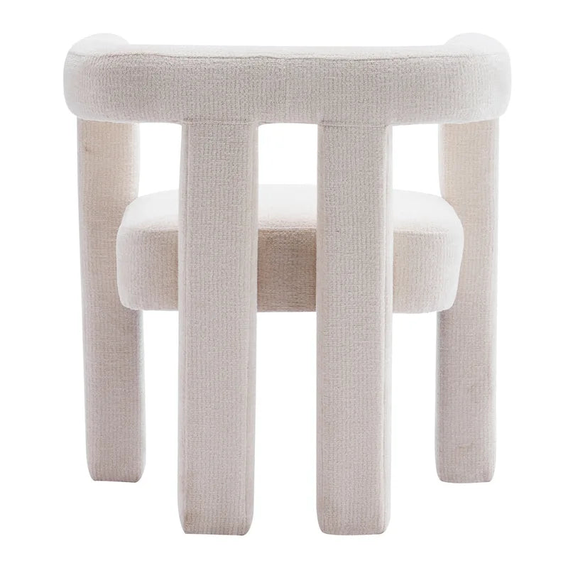 Set van 1 chique, stoffen gestoffeerde accentfauteuil in tonvorm