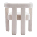 Set van 1 chique, stoffen gestoffeerde accentfauteuil in tonvorm