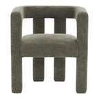 Set van 1 chique, stoffen gestoffeerde accentfauteuil in tonvorm