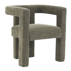 Set van 1 chique, stoffen gestoffeerde accentfauteuil in tonvorm