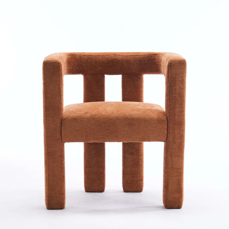 Set van 1 chique, stoffen gestoffeerde accentfauteuil in tonvorm