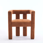 Set van 1 chique, stoffen gestoffeerde accentfauteuil in tonvorm