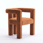 Set van 1 chique, stoffen gestoffeerde accentfauteuil in tonvorm