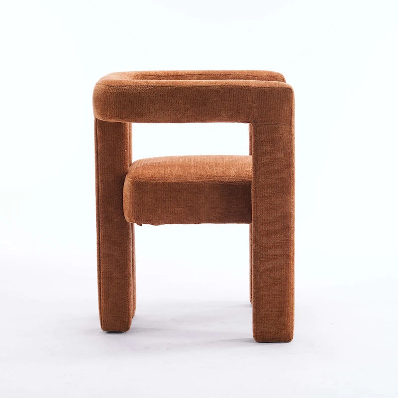Set van 1 chique, stoffen gestoffeerde accentfauteuil in tonvorm