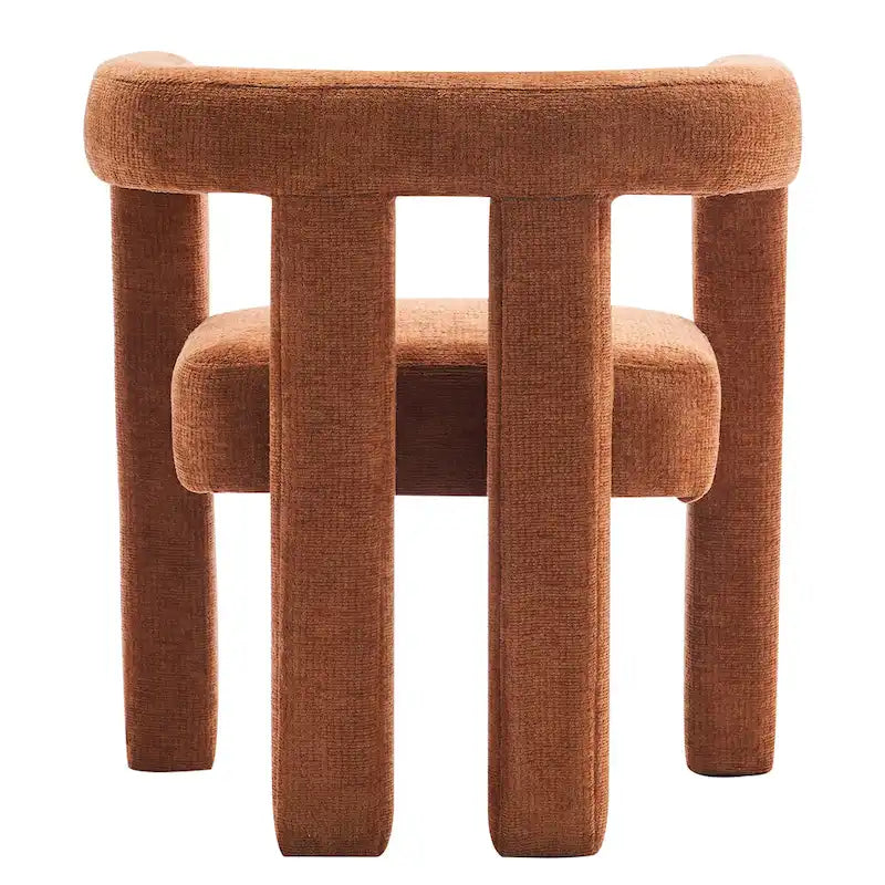 Set van 1 chique, stoffen gestoffeerde accentfauteuil in tonvorm