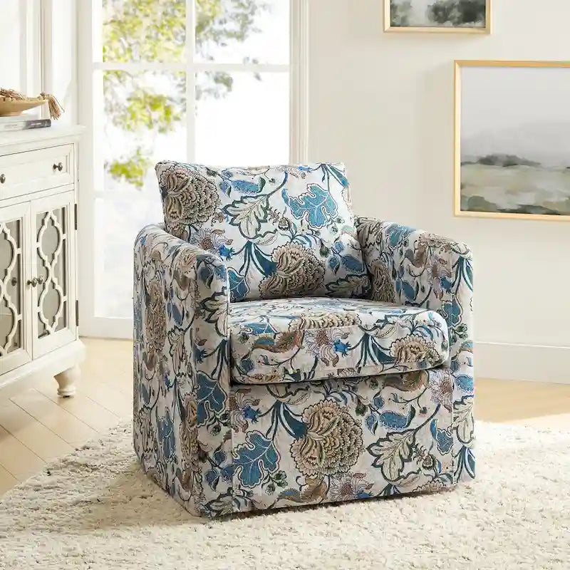 Erkenbald modern, levehető párnás, forgatható huzatos fotel a HULALA HOME-tól