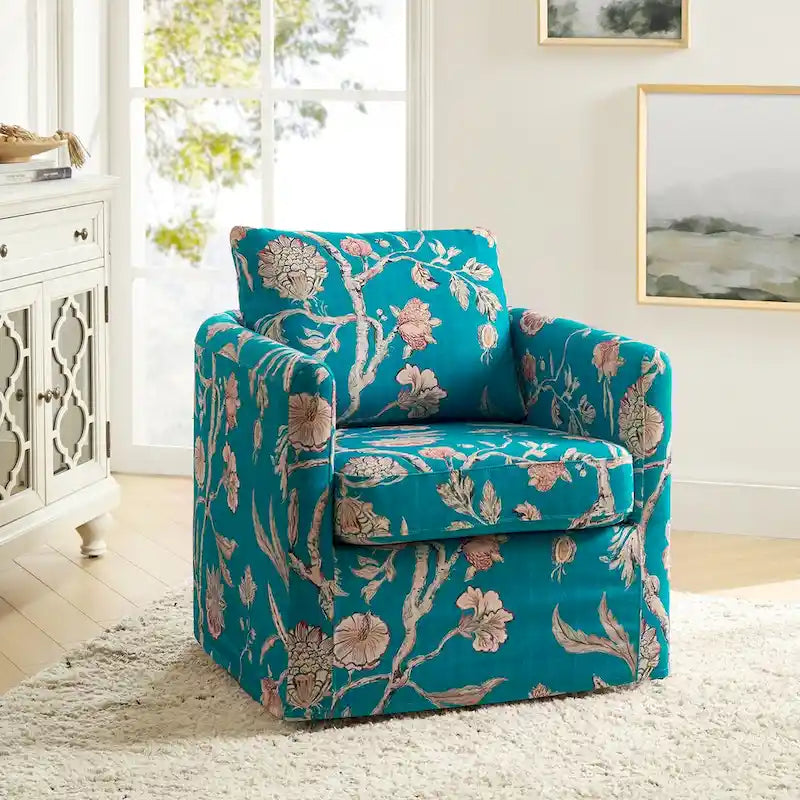 Erkenbald modern, levehető párnás, forgatható huzatos fotel a HULALA HOME-tól