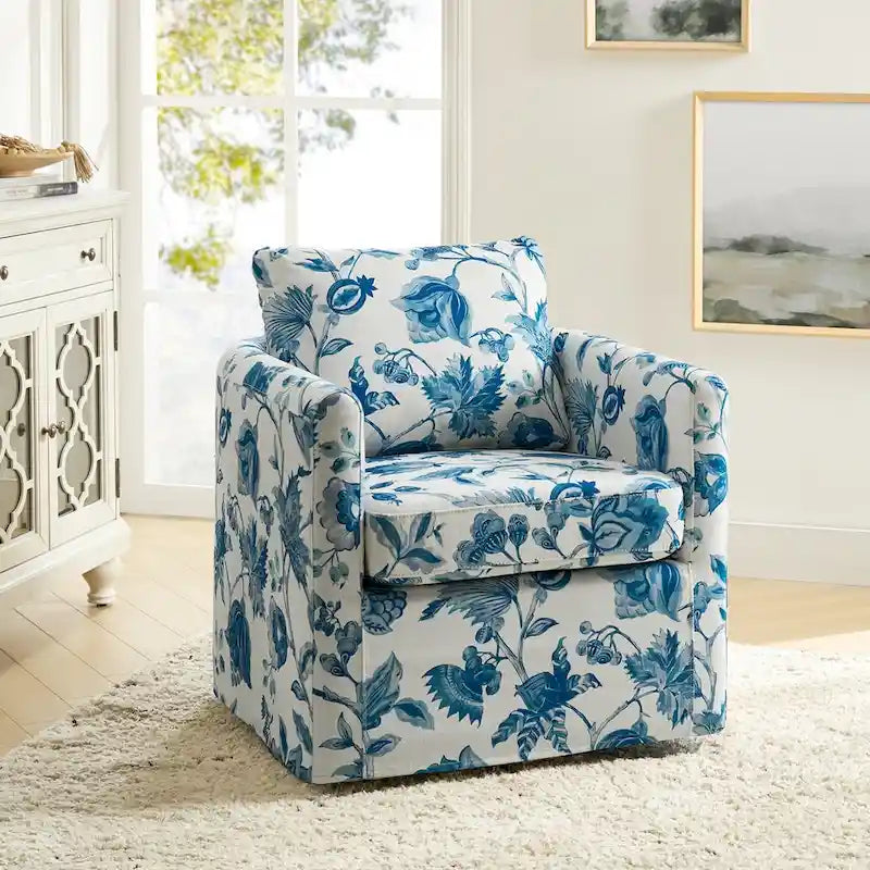 Erkenbald modern, levehető párnás, forgatható huzatos fotel a HULALA HOME-tól