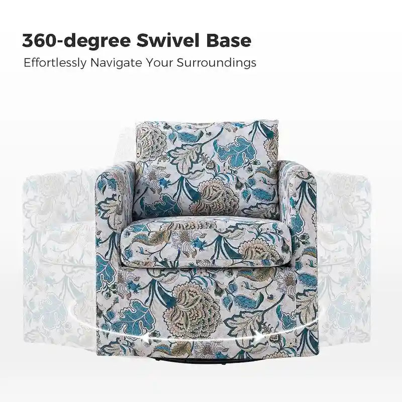 Erkenbald modern, levehető párnás, forgatható huzatos fotel a HULALA HOME-tól