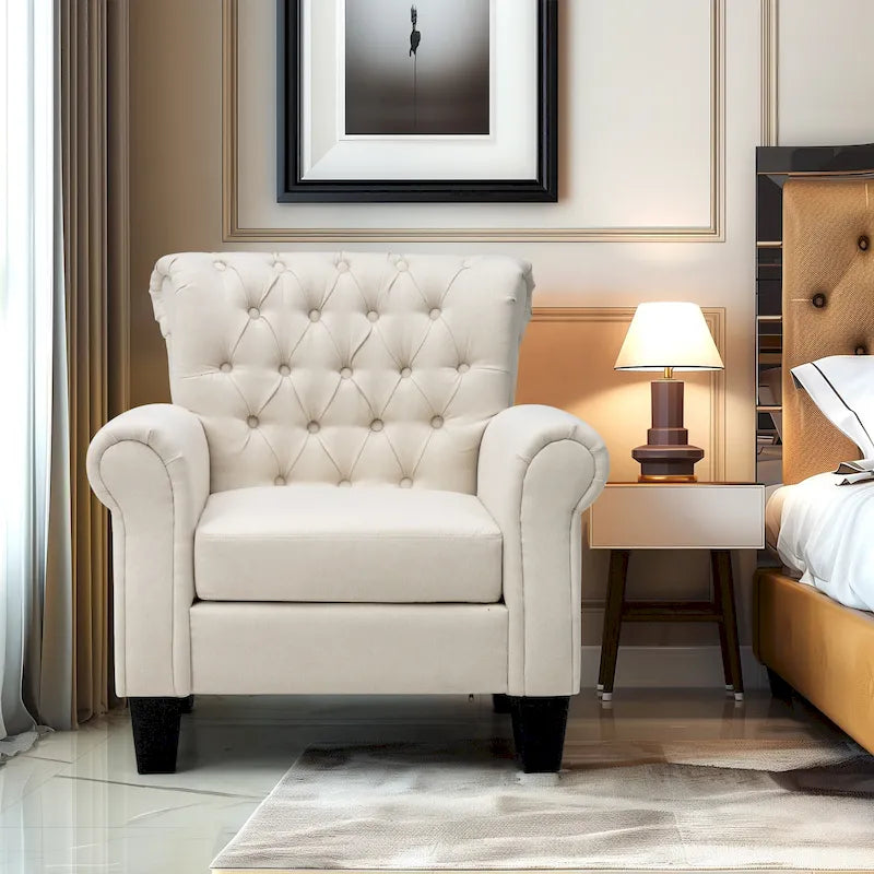 Sillón decorativo moderno Pellebant, sillón club para sala de estar