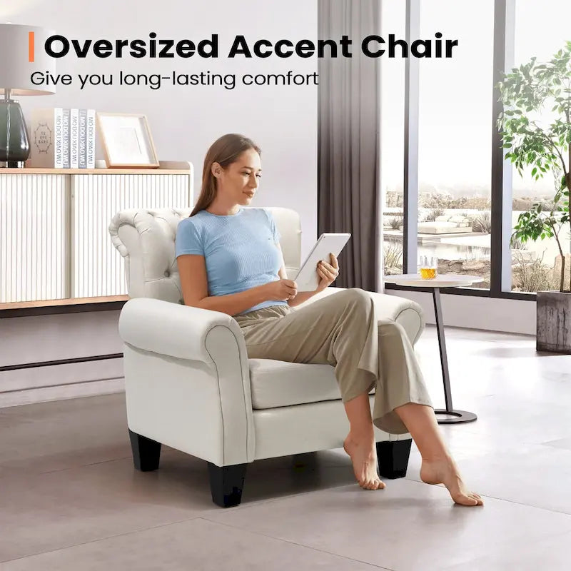Pellebant Modern Accent Chair Club Armchair for Living Room