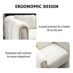 Ebello Oversize Velvet Swivel 360 Rotation Barrel Comfy Round Armchair With Plump Pillow Suitable For Living Room Bedroom